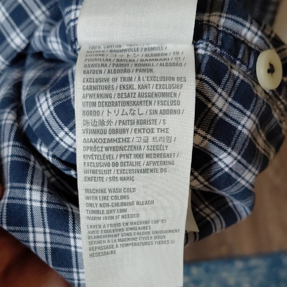 Abercrombie & Fitch Blue Casual Button Down Shirt - Picture 6 of 6